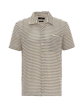 Antioch Camiseta marrón / blanco