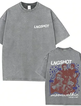 Washed Vintage Korean Band Lngshot Face Graphic T Shirt Men Women Kpop Fashion Trend T-shirt Male Casual Oversized Streetwear - Aliexpress - FashionsVida