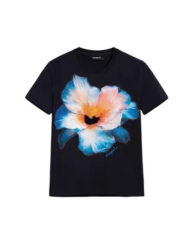 Desigual Damen T-Shirt Blau 509510
