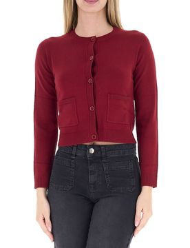 Cardigan girocollo BORDEAUX XL