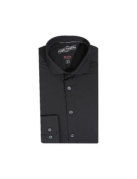 Camisa de jersey corte slim negro 44