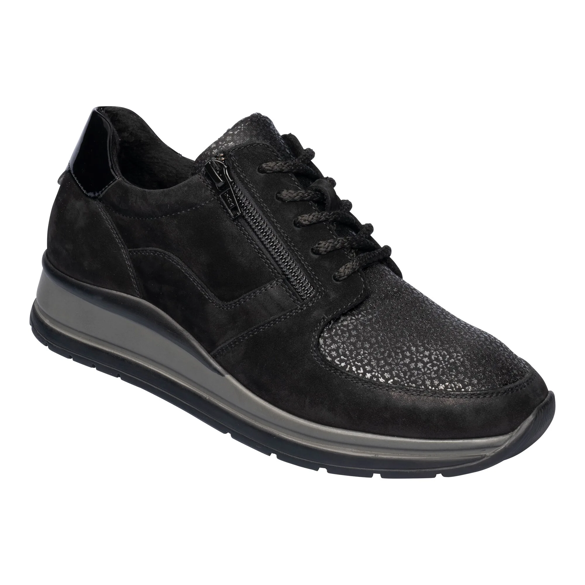 Damen Sneaker "Freiburg" 41 schwarz - Comfortabel - FashionsVida