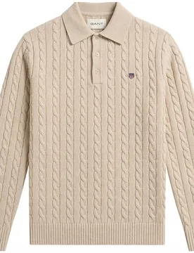 Jersey de hombre con cuello redondo con logo - Gant - FashionsVida