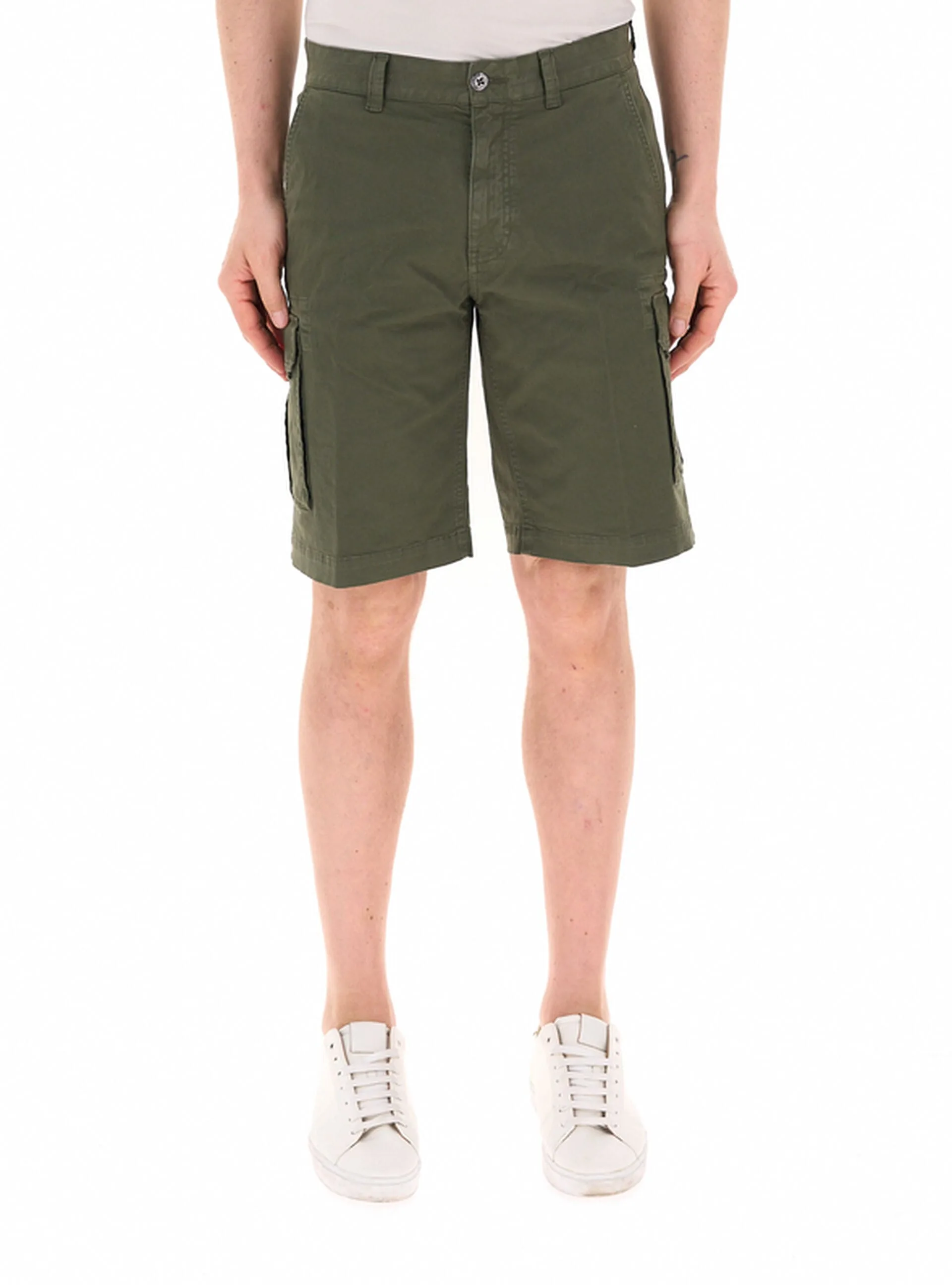 Bermuda in cotone VERDE OLIVA 52 - CAPE HORN - FashionsVida