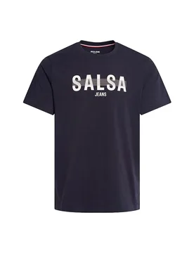 T-shirt à Manches Courtes 21011871 Dark Blue S - Salsa Jeans - FashionsVida
