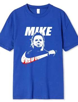 Halloween Horror Movie T Shirt Vintage Cotton Tee Shirt Funny Mike Printed Short Sleeves Oversized S-XXXL Tshirts Men Women - Aliexpress - FashionsVida