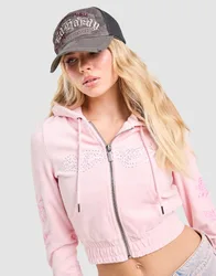 Womens Floral Trucker Cap - Grigio, grigio grigio Donna taglia One Size