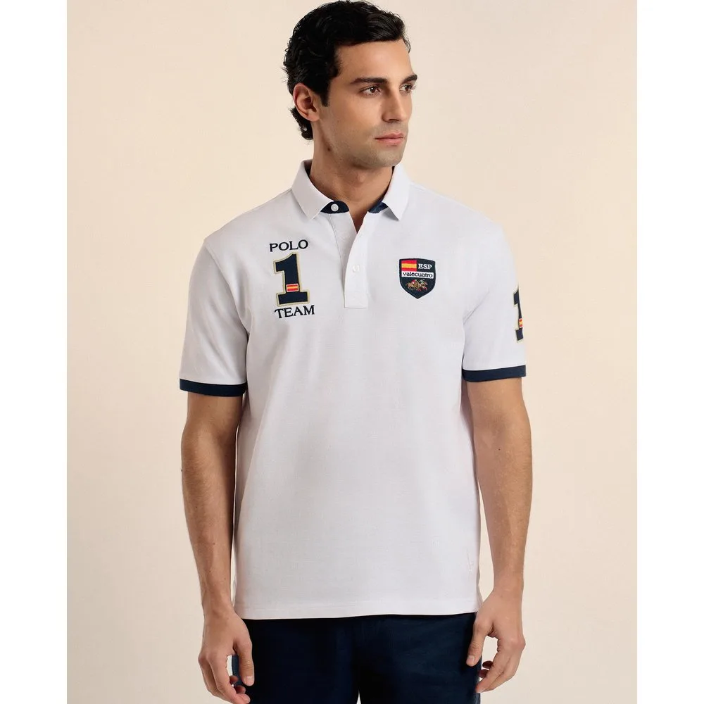 Polo de piqué de hombre corte classic manga corta - Valecuatro - FashionsVida