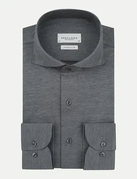 Slim-Fit Hemd mit Cutaway Grau 43 - Profuomo - FashionsVida