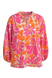 VOLUMINOUS STAND COLLAR BLOUSE female