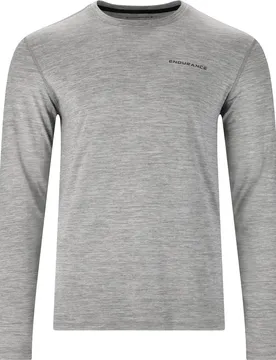 Abdon Melange Herren Longsleeve, grau 3XL