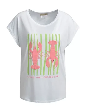 OVERSIZE T-SHIRT PRINT MIX female - M - FashionsVida