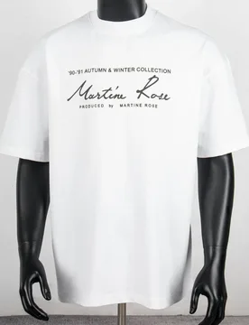 Martine Rose Basic LOGO Letter Short-Sleeved Printed Cleanfit Men's and Women's Base Layer Short-Sleeved T-Shirt Trend Brand - Aliexpress - FashionsVida