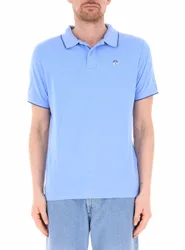 Polo in cotone AZZURRO M
