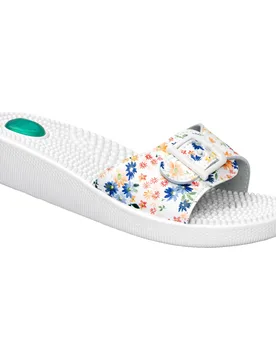Massage-Pantolette weiss 40 Damen - walzvital - FashionsVida