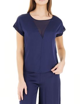 KOCCA Blusa in viscosa BLU NAVY XS