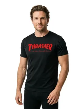 T-shirt à Manches Courtes X Spitfire Big Head Jake Black S Homme