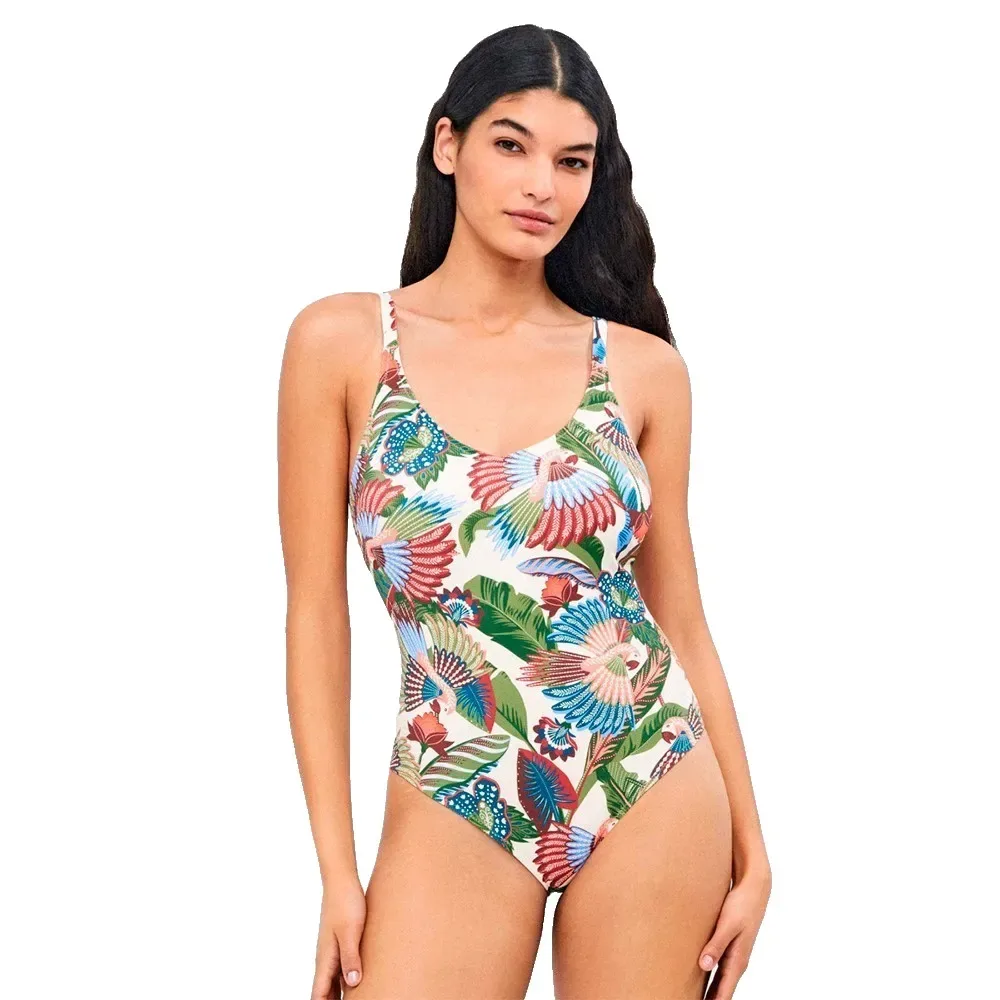 Maillot De Bain Printed Tribal Plus Size - GISELA - FashionsVida