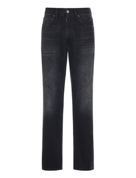 Jeans in denim a gamba dritta