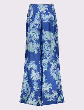 Pantalone con stampa donna blue