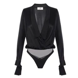 Camicie donna - camicia a body - nero