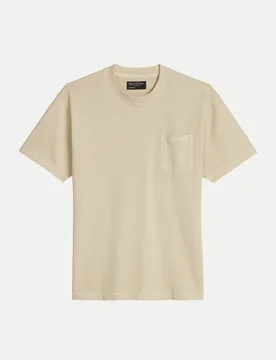 Marc O' Polo T-Shirt mit Brusttasche Beige XL - Marc O'Polo - FashionsVida