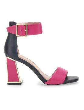 Sandali con Tacco Fucsia e Cinturino 407 39