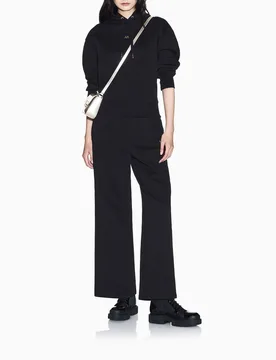 Felpa con cappuccio Exchange nera in misto cotone con logo ricamato - Armani - FashionsVida
