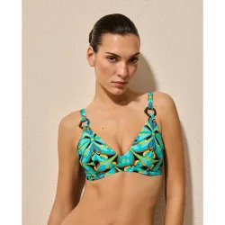 Top de bikini de mujer,sujetador capacidad triángulo con aros y tirantes multiposición