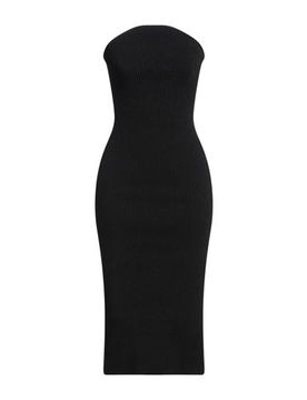 Midi-Kleid Damen Schwarz L,M Damen