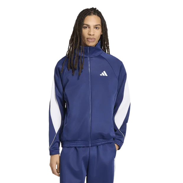 Stadium Tracktop Uomo - Top da pista Blu - Taglia S - Poly Mesh S - Adidas - FashionsVida
