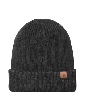 Mens Waterproof Cold Weather Roll Cuff Beanie Hat - - Size: L-XL - Sealskinz - FashionsVida
