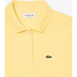 Polo de mujer de corte regular de petit piqué suave de manga corta