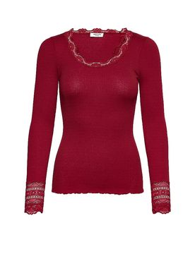 Langarmshirt RWBENITA dunkelrot XS damen