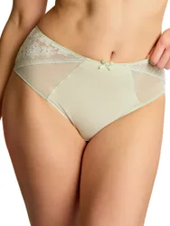 Womens Celeste Deep Brief - Green Polyamide - Size Small