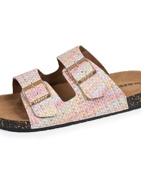 Mules Sandales Double Bride Multicore multico 39