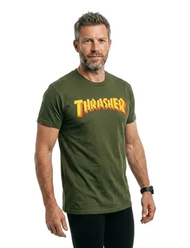 T-shirt à Manches Courtes Stacked Forest Grey M Homme