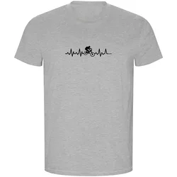 Maglietta A Maniche Corte Mtb Heartbeat Eco Heather Grey