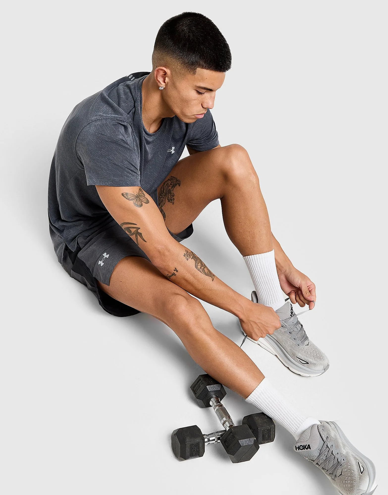 Launch Heather 7" Shorts - Herren, Grau - male - Size: L - Under armour - FashionsVida