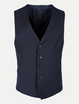 Slim-Fit Baukasten Weste Blau 58