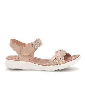 Sandali rosa con fasce intrecciate 5 36