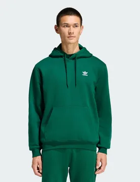 Hoodie Trefoil Essentials Loose L Collegiate Green - Adidas - FashionsVida
