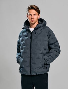 Giacca puffer con cappuccio SNSY PERFORMANCE - grigio medio