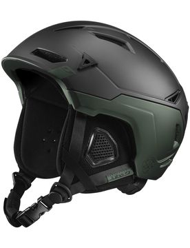 Ultraleichter Helm für Ski/Bergsteigen The Peak Lt Black/Green aus Wolle Größe 56-58 cm schwarz