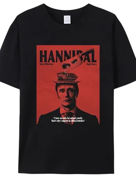 An ethical butcher Retro Horror movie Hannibal Gift t shirt for man Scary film Hannigram Graphic clothes All size Tops S-6XL - Aliexpress - FashionsVida