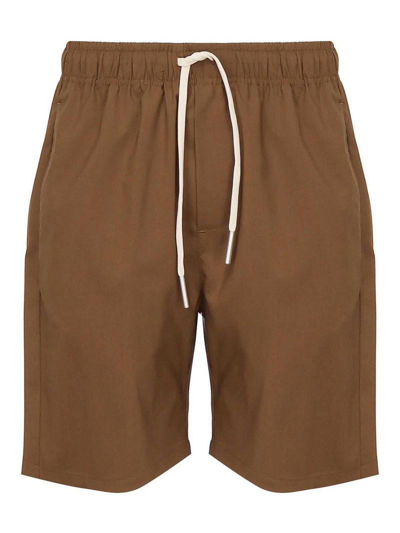 Shorts in lino e miscela di cotone