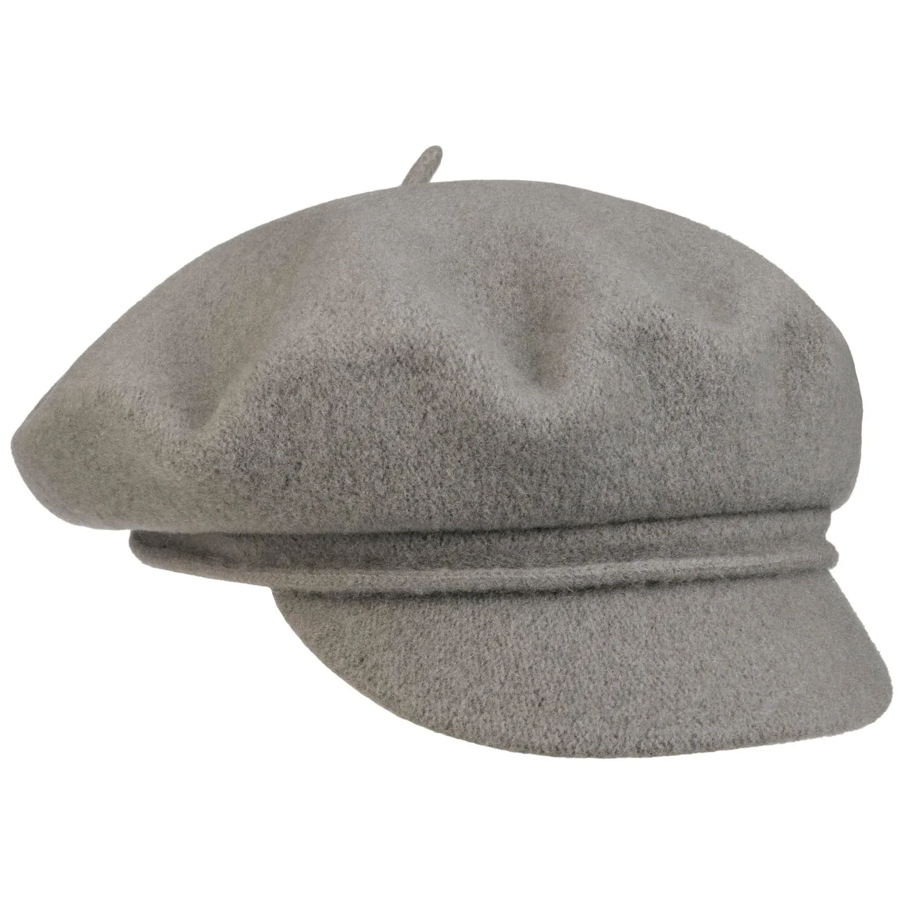 Uni Wool Newsboy Cap by - grey - Damen - Size: One Size - Barascon - FashionsVida
