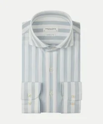 Slim- Fit Hemd Gestreift Blau 40