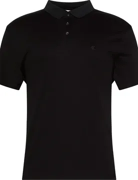 Polo à Manches Courtes Supima Emb Black L