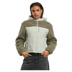 Veste Sherpa Crinkle Nylon Mix Pale Green / Stone Green XS